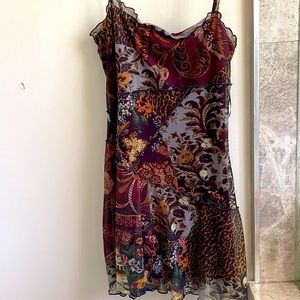 Urban outfitters*** dark red and mesh dress with beautiful detailing